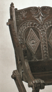 Glastonbury Chair Pin Closeup